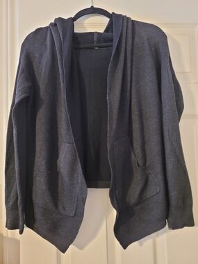 Lululemon Grey Knit Hooded Cardigan